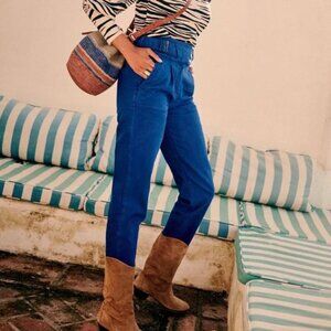 Sezane Franck Trouser in Work Blue Size 6 NWT